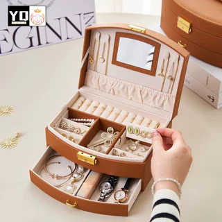 กล่องเครื่องประดับ อัญมณี 2ชั้น 0861