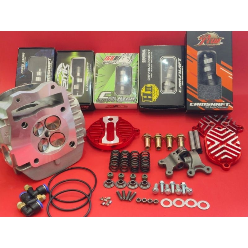 ฝาสูบ4วาล์วW125&ปลาวาฬ57,59,60,64,65,66,67,68 พร้อมอุปกรณ์ครบชุดใหญ่ สินค้าคุณภาพสูง