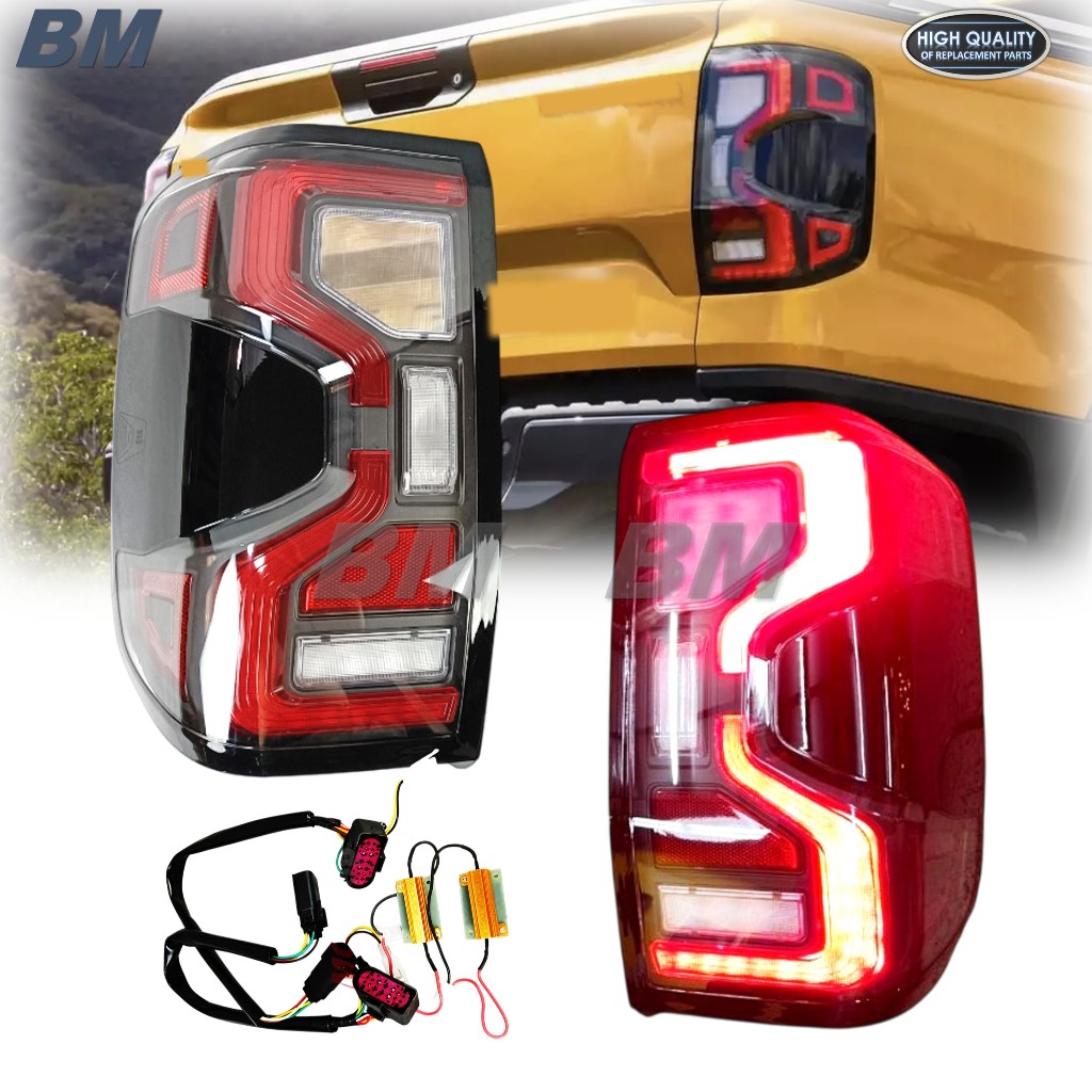 ไฟท้าย ฟอร์ด เรนเจอร์ Ranger 2022 2023 LED Top XL XLT ตรงรุ่น หลอด สายไฟครบ 1คู่ * Ranger 2022 Led