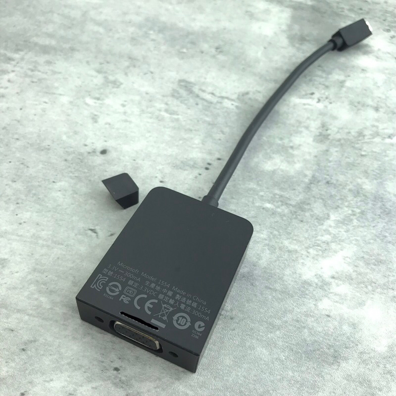 MICROSOFT >> Model 1554 Mini Displayport TO VGA ADAPTER สำหรับ SURFACE 3, PRO 2 3 4, BOOK มือสองญี่ป
