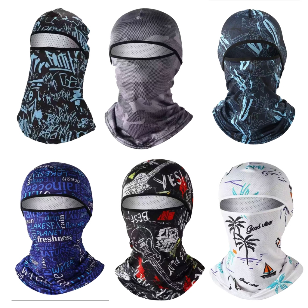 หมวกโม่งกันแดด โม่งคลุมหัว หน้ากากปั่นจักรยานสุดโปร่ง กันยูวี ใส่สบาย ระบายอากาศดี อุปกรณ์ปั่นจักรยา