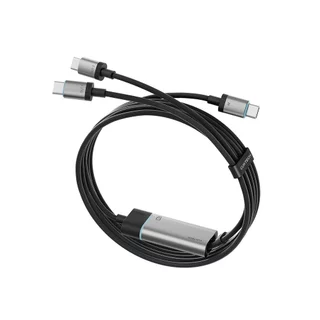 CUKTECH C2C515 Ai Charging สายชาร์จ 100W /CMC610 /CMC615 เทคโนโลยีชาร์จเร็ว PD3.0 PPS 1/2 พอร์ต USB-C -2Y
