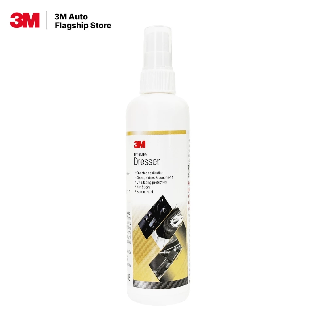 3M Ultimate Dresser น้ำยาเคลือบเงา และฟื้นฟู พลาสติก ยาง และหนังให้ดูใหม่ 250 ml.