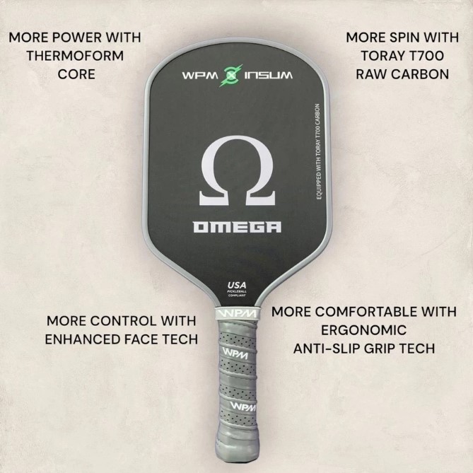 ไม้ Pickleball WPM (WHY PAY MORE) รุ่น OMEGA ระดับ High Performance เด้งใกล้เคียง JOOLA GEN2