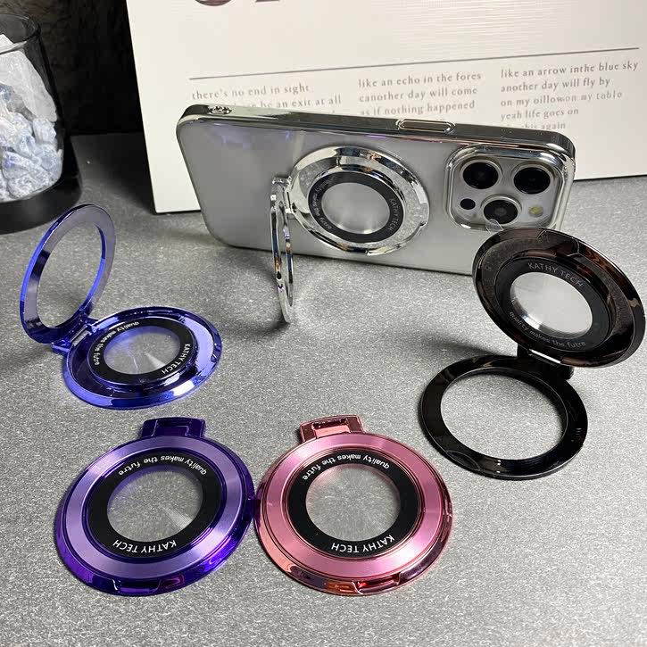 แหวนติดโทรศัพท์ แหวนชาร์จไฟ แหวนติดเคสหลัง แหวนสีเงา ชาร์จไฟพร้อมเป็นขาตั้งได้