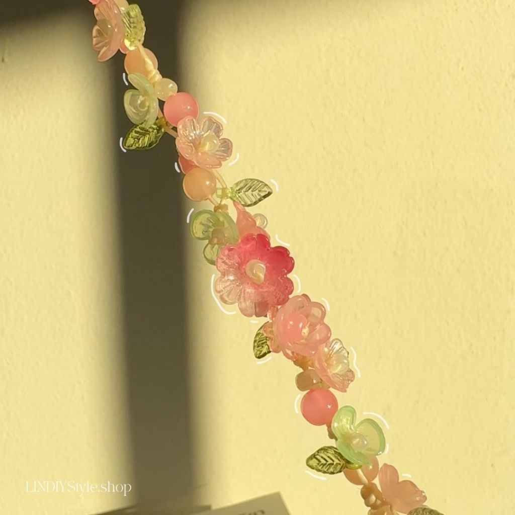 กำไลข้อมือสุดคิ้ว สดใน ร่าเริง (ปรับได้) กำไลเชือกเทียน สินค้ามือ 1 งาน DIY ที่ไม่เหมือนใคร