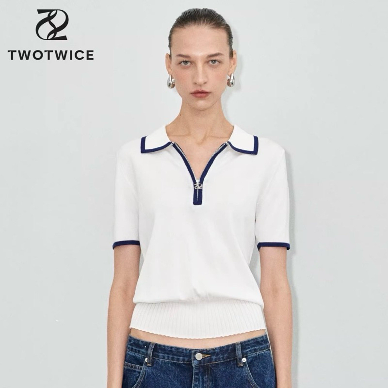 Two twice polo s/m ใส่ได้❣️ used once