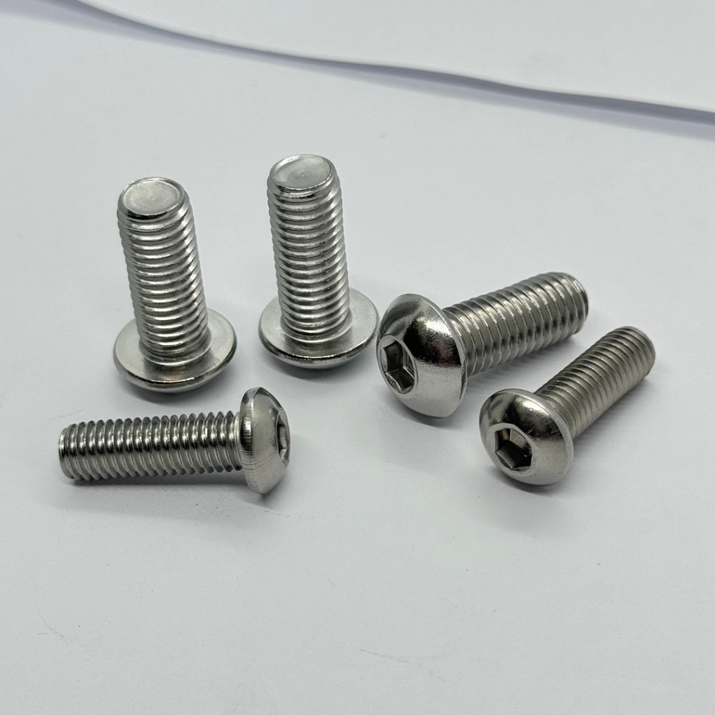 หัวจมกลม สแตนเลส304 ขนาด M4 เกลียว 0.7 มิล ความยาว 6-35 มิล จำนวน 5ตัว/10ตัว สินค้าอยู่ที่ไทย พร้อมจัดส่ง - รูปที่ 2