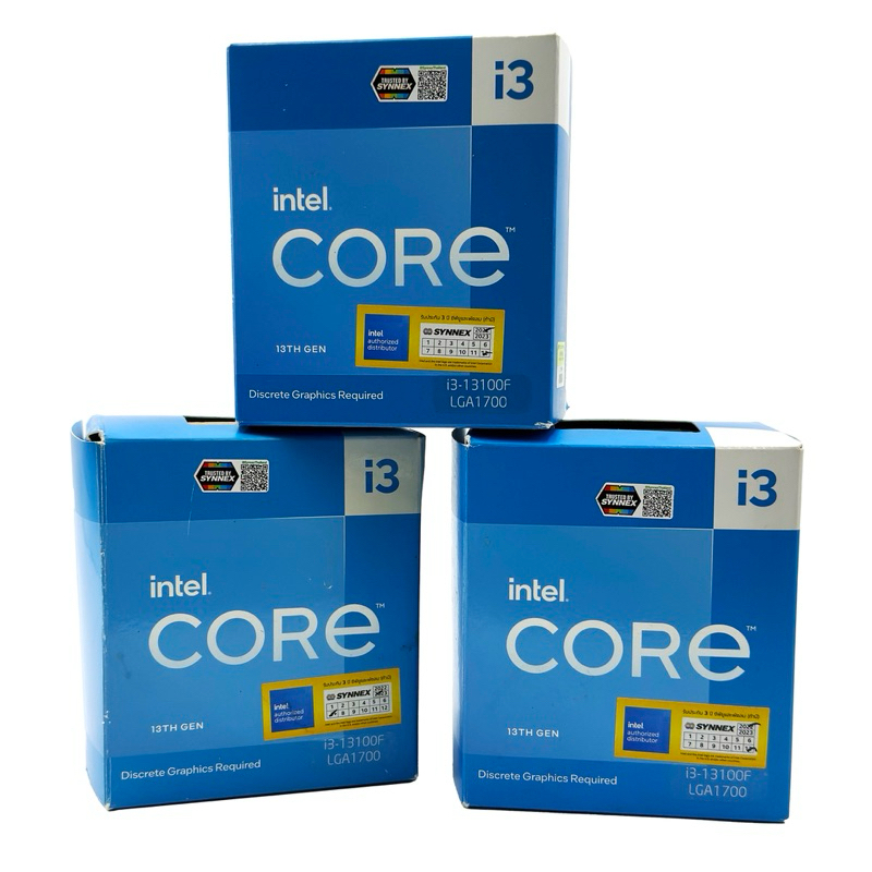 CPU มือสอง Intel Core i3-13100F มือสองครบกล่องมีประกันศูนย์ไทย