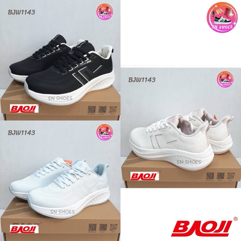 รองเท้าผ้าใบ  BAOJI แท้100% BJW 1143 รองเท้าผ้าใบผู้หญิง ไซร้ 37-41(รุ่นใหม่)