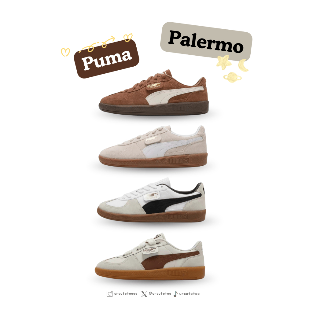 ✨โค้ดลด20%เหลือ 3,832✨พร้อมส่งในไทย ของแท้ 100% Puma palermo ー รวมสีขายดี 🪐 ⋆⭒˚