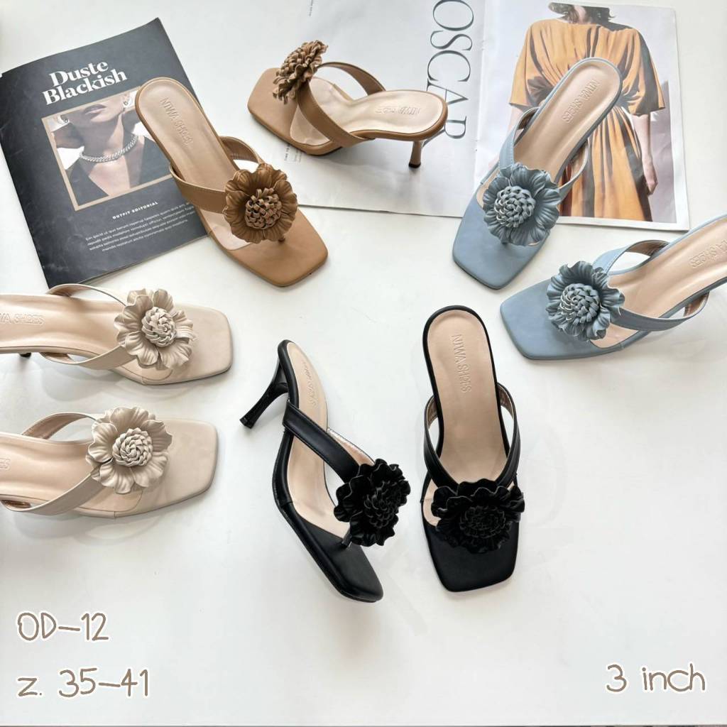 Niwa shoes รองเท้าส้นสูง รองเท้าออกงาน รองเท้าแฟชั่น รุ่น OD-12