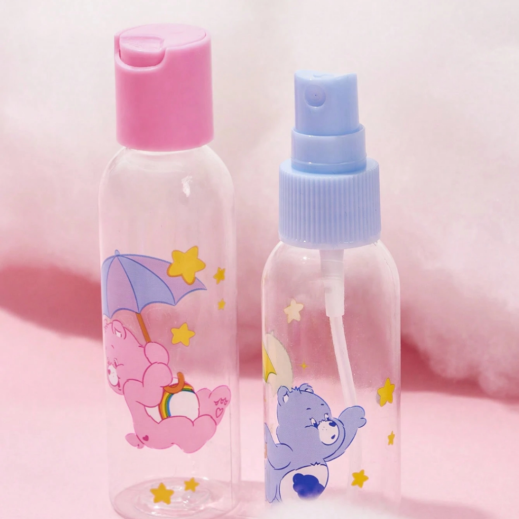Travel bottle set - Care Bears Set 6 ชิ้น - เซ็ตขวดแบ่งของเหลวลาย Care Bears (พร้อมส่งในไทย)