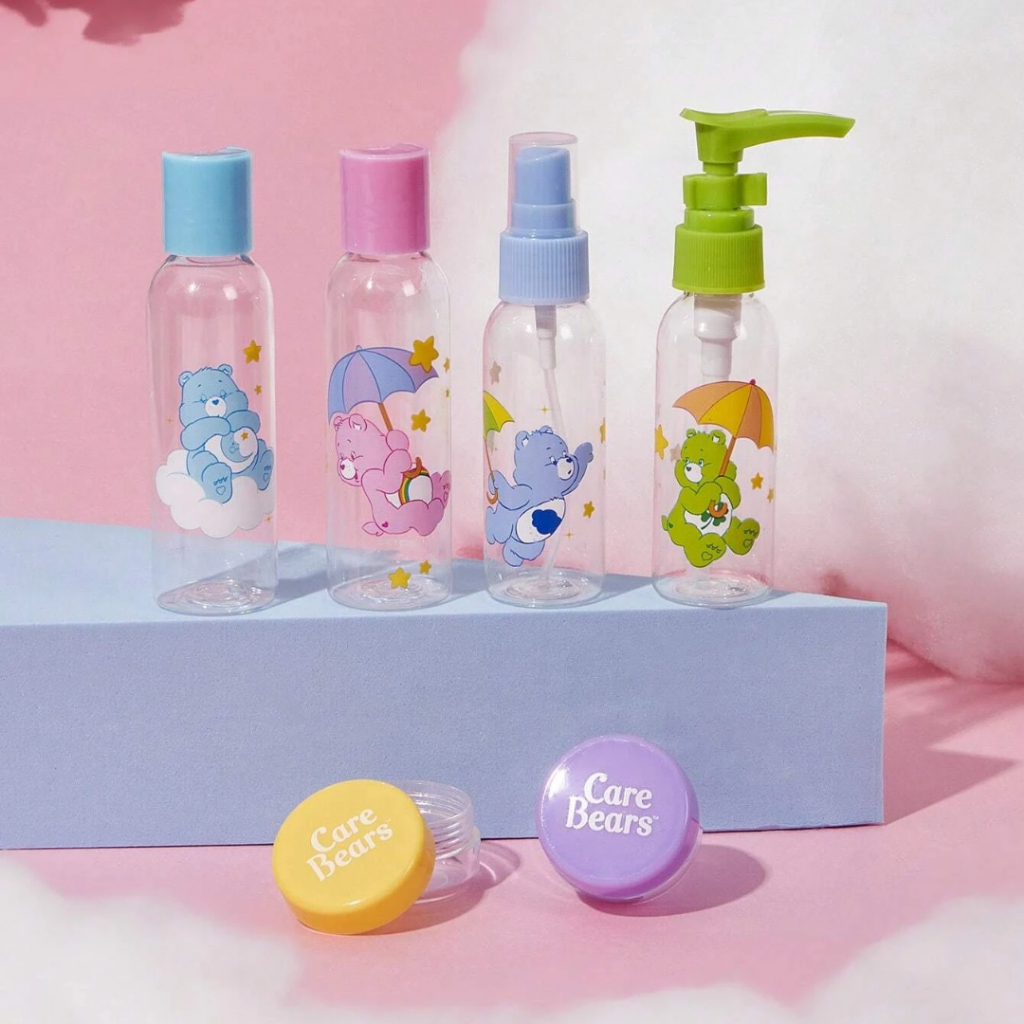 Travel bottle set - Care Bears Set 6 ชิ้น - เซ็ตขวดแบ่งของเหลวลาย Care Bears (พร้อมส่งในไทย)