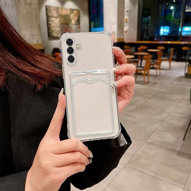 เคสใส กันกระแทก  Samsung Galaxy A06 A16 5G A26 5G A36 5G มีช่องใส่บัตร คลุมกันกล้อง