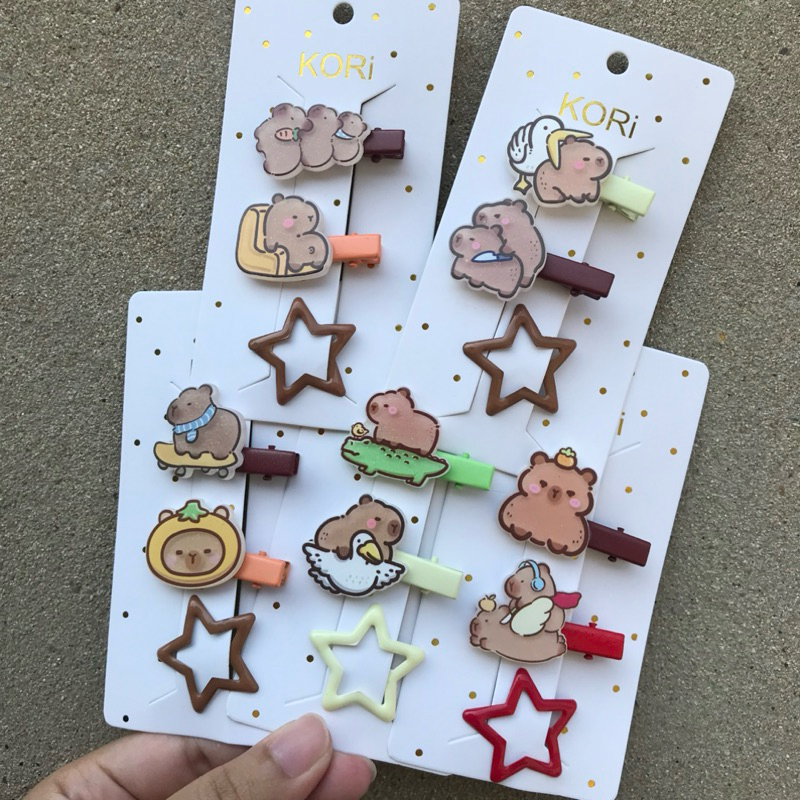 A1273 กิ๊บแผง 3 ตัว ลายการ์ตูนใหม่ล่าสุด 4/2025 พร้อมส่งในไทย - รูปที่ 3