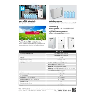 [New] เครื่องลดความชื้น SHARPรุ่น DW-D12A-W ขนาด 12 ลิตรต่อวัน ขนาดถังน้ำ 4ลิตร เหมาะห้อง26ตารางเมตร