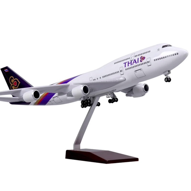 โมเดลเครื่องบินเหล็ก ขนาด 1:160 การบินไทย โบอิ้ง B747 (Thai Airways Boeing B747)