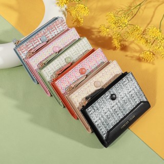 (B-1710)🔥กระเป๋าสตางค์ใบสั้น หนังPu ขนาดเล็กแบบพกพาพกพาสะดวก…