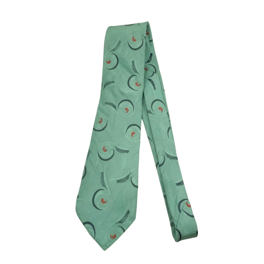 เนคไท Ermenegildo Zegna Silk Green Italy เนคไทแบรนด์เนม ของแท้