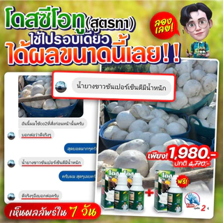 [ร้านค้าบริษัท] หัวเชื้อเพิ่มเปอร์เซ็นยาง ขาวข้น [1ขวด] โดสซีโอทู Doseฮอร์โมนพืช