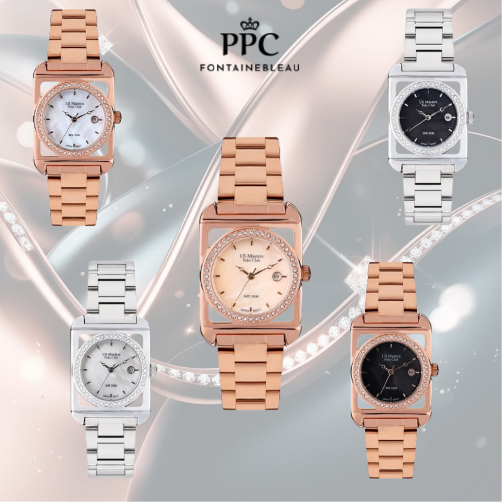 US MASTER POLO CLUB  รุ่น USM-DF09  นาฬิกาผู้หญิง นาฬิกา Us Master Polo สวยหรูของแท้