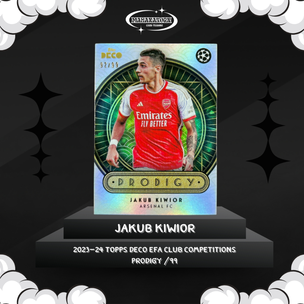 Jakub Kiwior 2023-24 Topps Deco EFA Club Competitions Prodigy /99