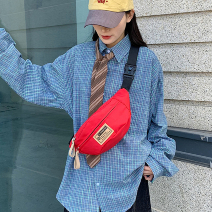 กระเป๋าคาดอก สไตส์นี้เท่มาก แฟชั่นฤดูใบไม้ผลิ กระเป๋านาดใหญ่   JNP