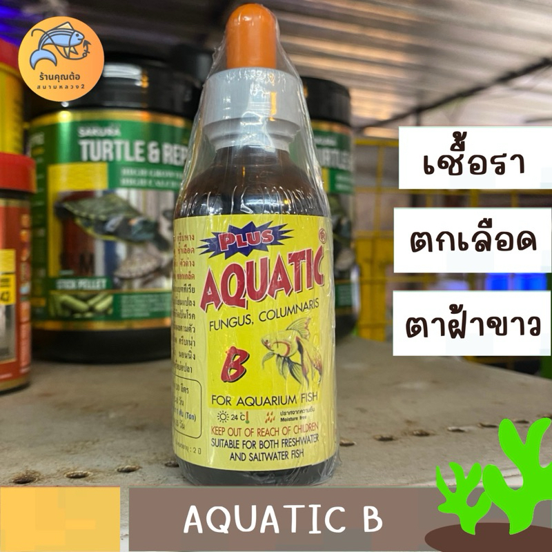 AQUATIC B อควาติก บี ขนาด 60 ml แบบน้ำสำหรับปลาสวยงาม