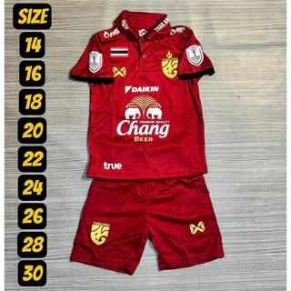 ชุดกีฬาชุดบอลเด็กคอปกสีสดใสเด็กหญิงชายใส่ได้
