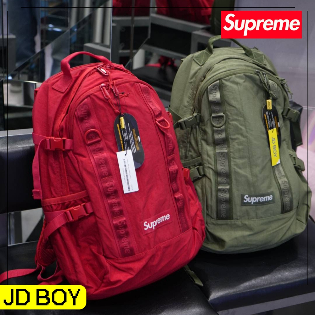 (มีส่งด่วนได้ของเลยวันนี้) JDBOY - Supreme backpack กระเป๋าเป้ ของแท้ พร้อมส่ง