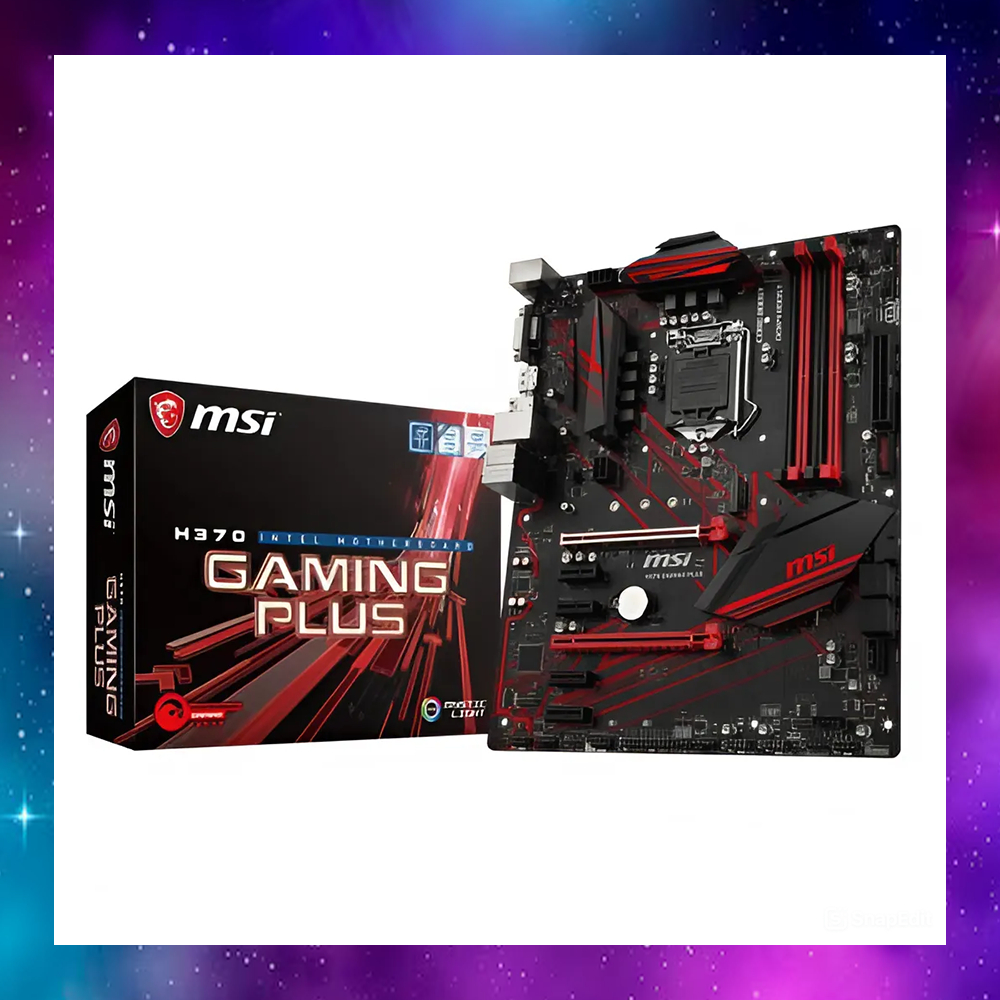 MAINBOARD (เมนบอร์ด) 1151 MSI H370 GAMING PLUS GEN8-9 ใช้งานปกติ