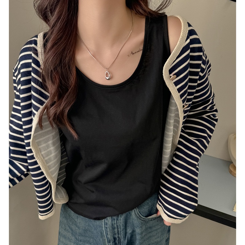 ccshop.เสื้อกล้ามแขนกุดช่วงฤดูร้อน ผู้หญิงหลวมๆ ใหม่