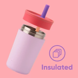 พร้อมส่ง Kid’s Tumbler 12oz แก้วเก็บความเย็น /ร้อน สำหรับเด็ก น้ำไม่หก ไม่ซึม ผู้ใหญ่ก็ใช้ได้ค่ะ