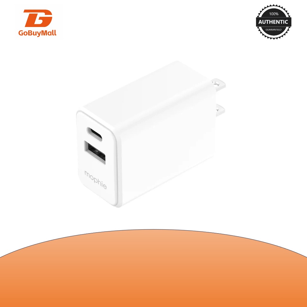 Mophie Essential 30W Dual (USB-C/USB-A) PD Fast Charger - Brand New