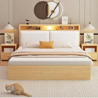 forest modern home เตียง เตียงนอน 6ฟุต เตียงนอน 5 ฟุต เตียงไม้เนื้อแข็ง มั่งคงฐานเตียง+หัวเตียง