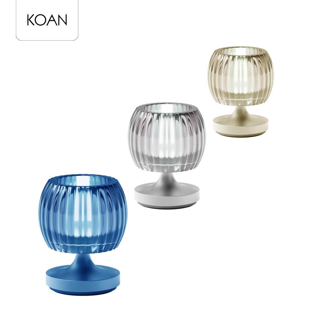 โคมไฟ Stylistic Lamp S Waves - White / Blue / Soft gold