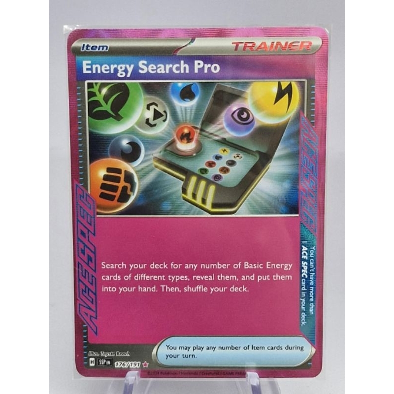 Energy Search Pro [Reverse Holo] #176 Pokemon Surging Sparks