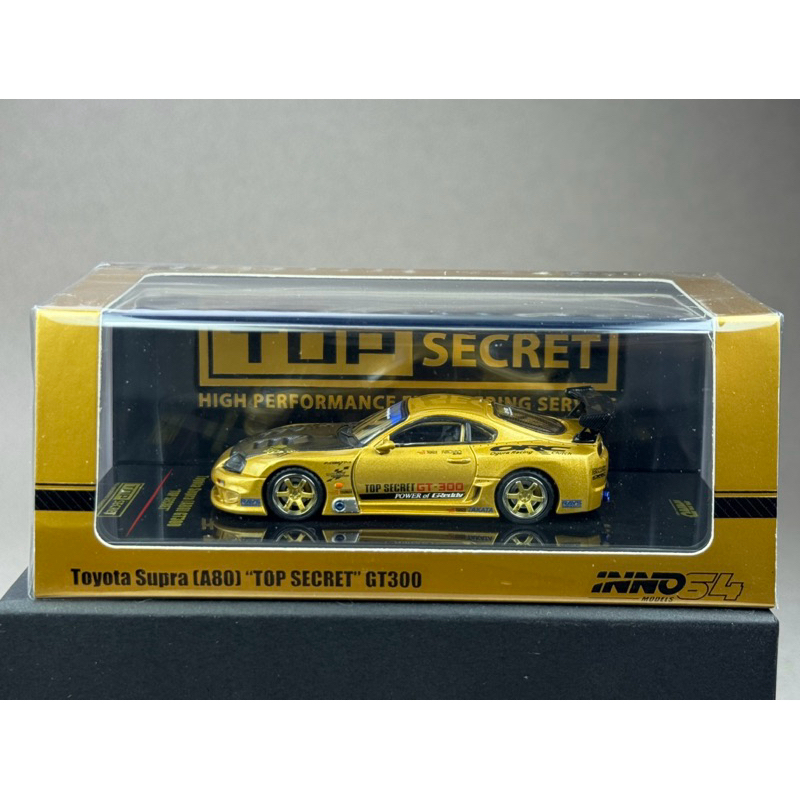 🔹TOYOTA SUPRA (A80) TOP SECRET GT300 Scale 1:64 ยี่ห้อ Inno 64