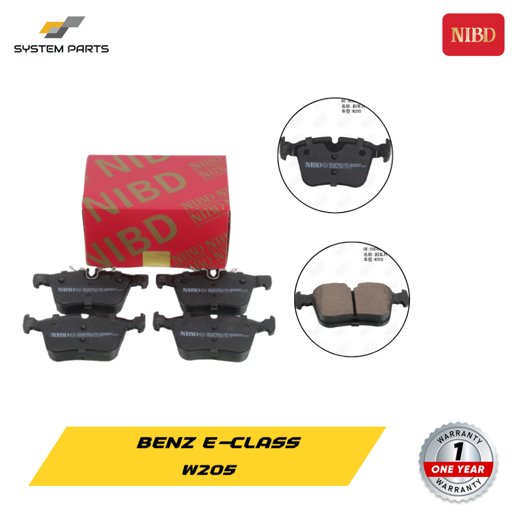ผ้าเบรคหลัง NIBD BENZ  C-Class W205 C300 C350E