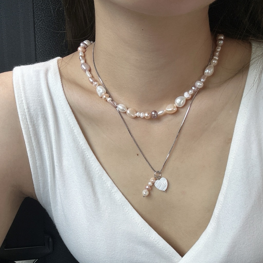 NHBP Seas the day Necklace สร้อยจี้ไข่มุก
