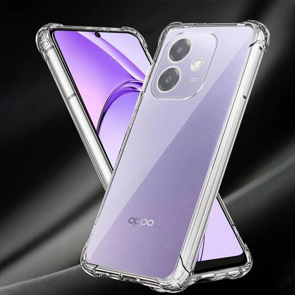 018 ตรงรุ่น OPPO A3X A3PRO A3 4G/A5PRO A38 A18 A58 A78/A17/A17K/Reno8T A57 A77S A54 เคสใส กันกระแทก เคสกันกล้อง แบบนิ่ม - รูปที่ 3