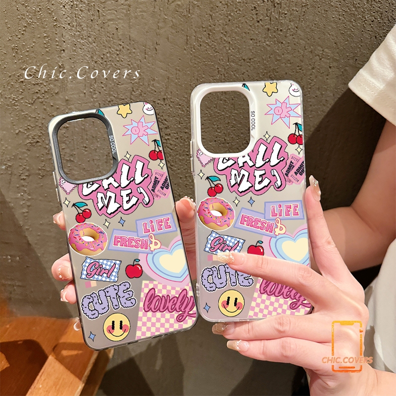 เคส Infinix Smart8 Tecno Spark GO 2024 20 Pro Hot 40 40Pro 50i 30i 30 40i 40PRO 4G/5G โดนัทกระต่ายแดงเชอร์รี่สุดน่า