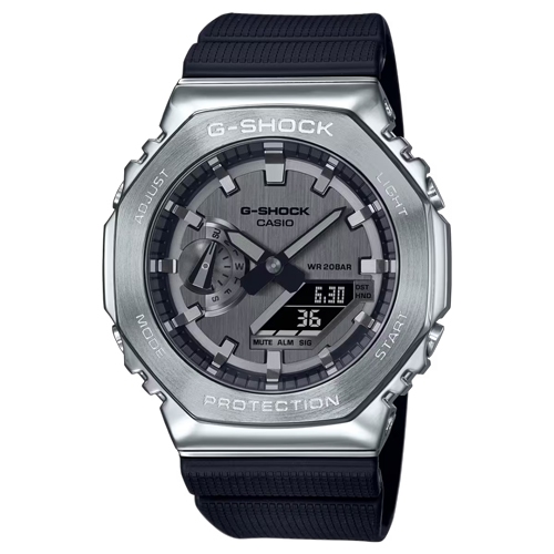 G-Shock นาฬิกาข้อมือผู้ชาย สายเรซิ่น สีดำ รุ่น GM-2100,GM-2100-1A