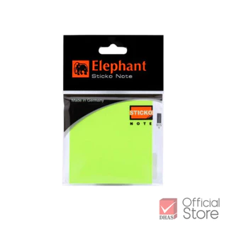 Elephant กระดาษโน๊ต กระดาษโน๊ตมีกาว นีออน 3x3 นิ้ว จำนวน 80 แผ่น/แพ็ค