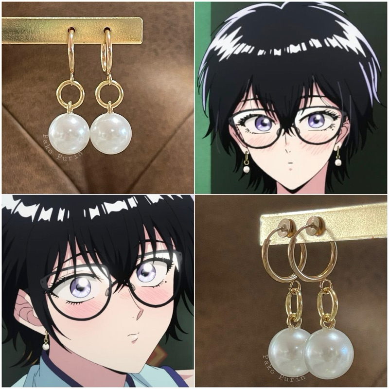 ต่างหูแบบหนีบ Kujirai Reiko จากเรื่อง Kowloon Generic Romance (เกาลูน อุบัติรักปริศนาลับ)