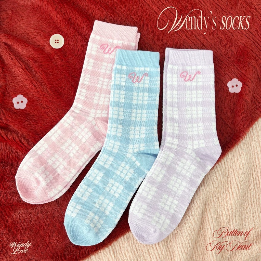 DADDY | Wendy's Sock ถุงเท้าข้อยาว สีสันสดใส