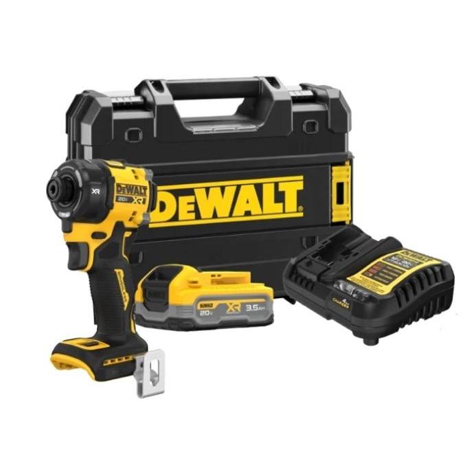 DEWALT ไขควงกระแทกไร้สาย รุ่น DCF870S1T-B1 พร้อมแบตและแท่นชาร์จ ไร้แปรงถ่าน ระบบไฮโดรลิก XR 20V Max 