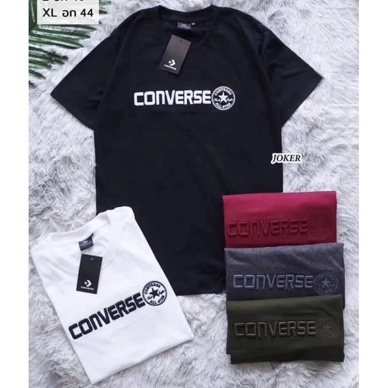 พร้อมส่ง เสื้อยืดสีพื้นงานปักนูนแน่นๆ ผ้าคอตตอนอท้ นิ่ม ตรงปกแน่นอน ใส่ได้ทั้งชายและหญิง