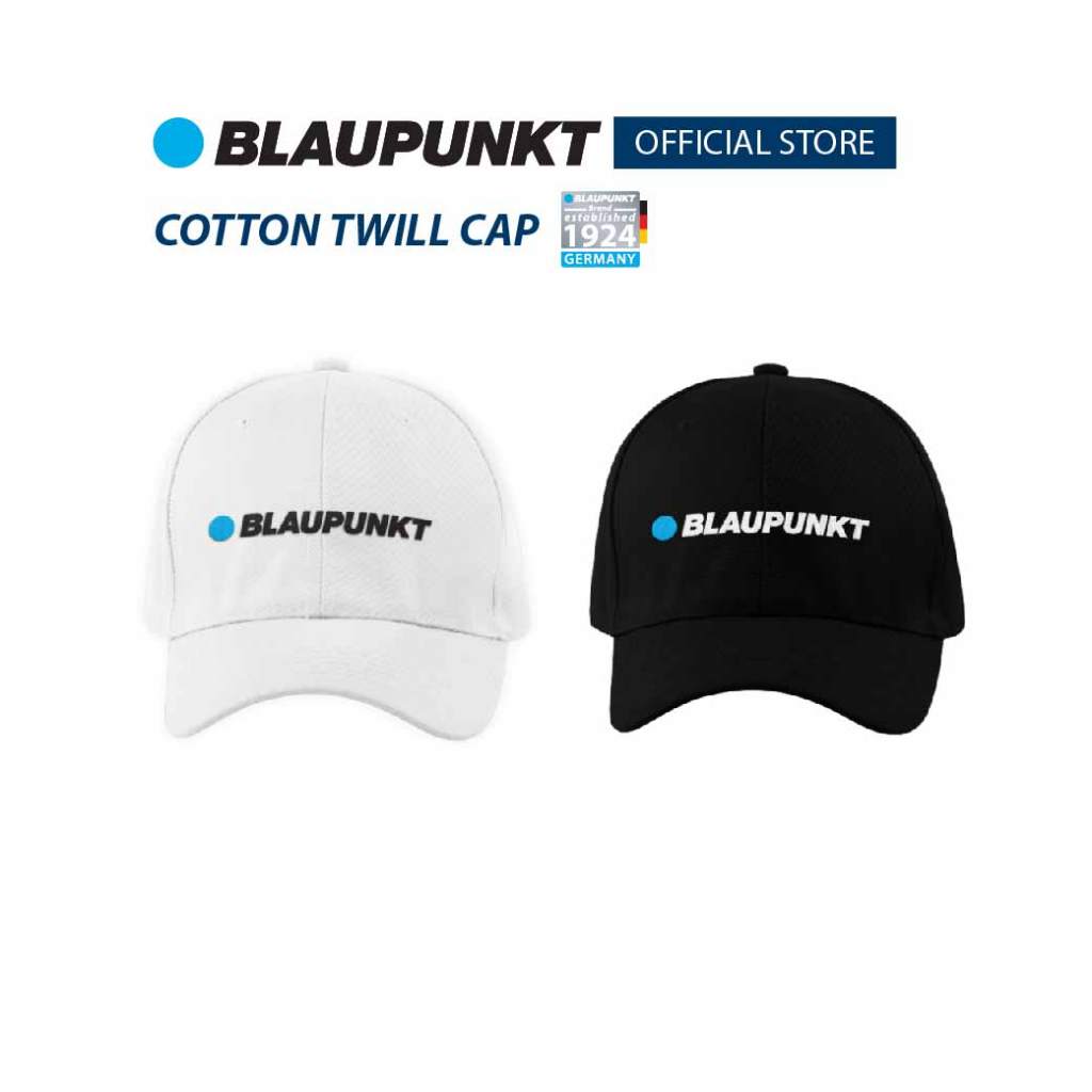 [พรีเมี่ยม] BLAUPUNKT หมวก หมวกแก๊ป UNISEX สีดำ สีขาว ปรับขนาดได้ (คละแถม จำนวนจำกัด)